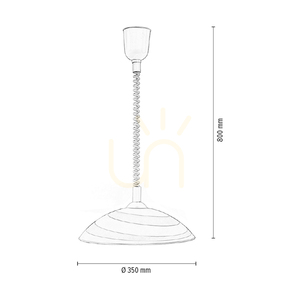 Circle taklampa, 1xE27, Max. 60 W, vit plast/vit glasskärm, Ø 35 cm small 3