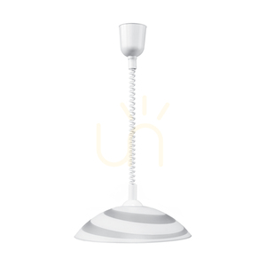 Circle taklampa, 1xE27, Max. 60 W, vit plast/vit glasskärm, Ø 35 cm small 0