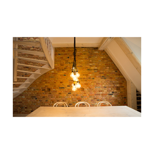 Clarte taklampa, 7xE27, Max. 60 W, oljad ek/svart metall/svart flätad kabel, Ø 15 cm small 5