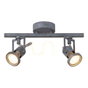 Concreto taklampa, 2xGU10, Max. 50 W, betong och metall, 28,5 cm small 1