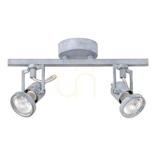 Kontrollera Concreto taklampa, 2xGU10, Max. 50 W, betong och metall, 28,5 cm