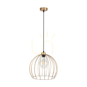 Coop taklampa, 1xE27, Max. 60 W, guldmetall/svart PVC-kabel, Ø 37 cm small 0