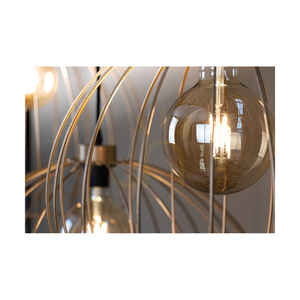 Coop taklampa, 1xE27, Max. 60 W, guldmetall/svart PVC-kabel, Ø 57 cm small 1