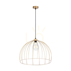 Coop taklampa, 1xE27, Max. 60 W, guldmetall/svart PVC-kabel, Ø 57 cm small 0