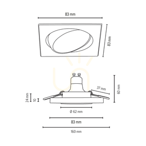 Cristaldream takspotlightsats, 3xGU10, Max. 50 W, krommetall, 8,3 cm small 4