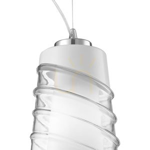 Crister taklampa, 1xE27, Max. 60 W, krommetall/klar glasskärm, Ø 18 cm small 1