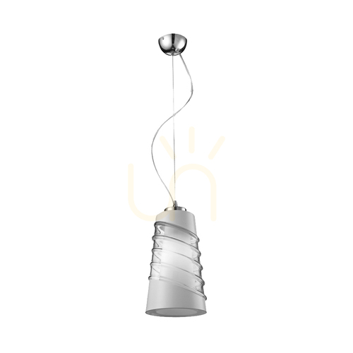 Kontrollera Crister taklampa, 1xE27, Max. 60 W, krommetall/klar glasskärm, Ø 18 cm