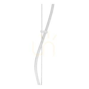 Daga taklampa, 1xE27, Max. 60 W, krommetall/vit glasskärm, Ø 18 cm small 2