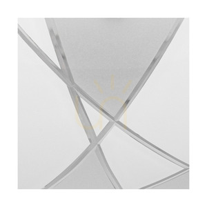 Taklampa Dakota, inkluderar 1 st LED-lampa 2700K 18 W, krommetall/vit glasskärm, Ø40 cm small 2