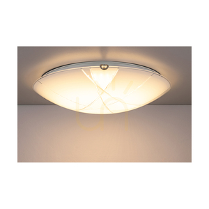 Taklampa Dakota, inkluderar 1 st LED-lampa 2700K 18 W, krommetall/vit glasskärm, Ø40 cm small 4