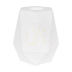 Diamant bordslampa, 1xE27, Max. 25 W, vit betong/svart PVC-kabel, Ø 12 cm small 2