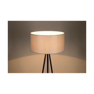 Dove golvlampa, 1xE27, Max. 40 W, svart metall/svart PVC-sladd/grå lampskärm, Ø 50 cm small 2