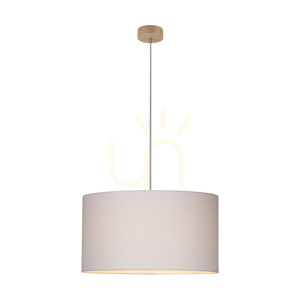 Dove taklampa 1xE27 Max. 60 W oljad ek/genomskinlig PVC-sladd/vit lampskärm, Ø 50 cm small 1