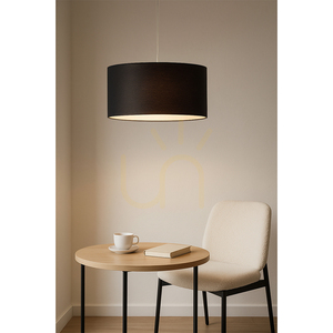 Dove taklampa 1xE27 Max. 60 W, oljad ek/transparent PVC/svart, Ø 50 cm small 1