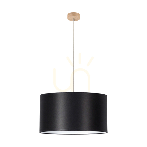 Kontrollera Dove taklampa 1xE27 Max. 60 W, oljad ek/transparent PVC/svart, Ø 50 cm