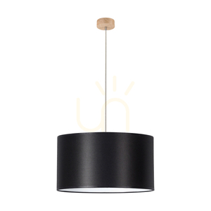 Dove taklampa 1xE27 Max. 60 W, oljad ek/transparent PVC/svart, Ø 50 cm small 0