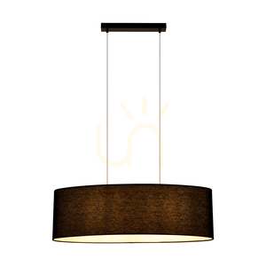 Britop Dove 17400204 pendellampa – svart tygskärm, 80 cm, 2×E27 small 3