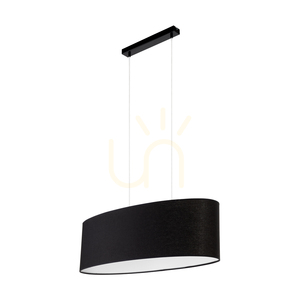 Britop Dove 17400204 pendellampa – svart tygskärm, 80 cm, 2×E27 small 0