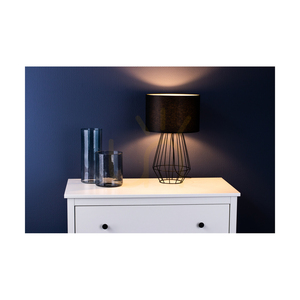 Endorfina bordslampa, 1xE27, Max. 60 W, svart metall/svart PVC-sladd/svart lampskärm, Ø 30 cm small 2