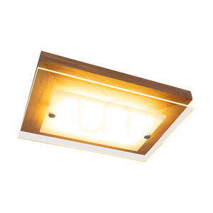 Finn vägglampa 1xLED 2700K 10W oljad ek/krommetall/vitt glas 29 cm small 1