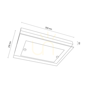 Finn vägglampa 1xLED 2700K 10W oljad ek/krommetall/vitt glas 29 cm small 3