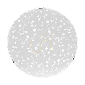 Taklampa Flora, inkluderar 1 st LED 2700K 18 W, krommetall/vit glasskärm, Ø 40 cm small 3
