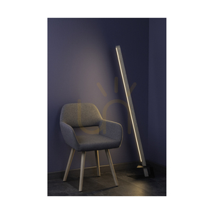 Forestier golvlampa, 1xLED, 3000 K, 18 W, gråbetsad furu, svart metall, svart PVC-sladd (40 cm) small 4