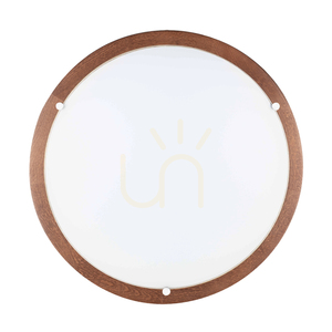Frida taklampa, 1xLED, 2700 K, 18 W, bok- och valnötsträ / vit glasskärm, Ø45 cm small 0