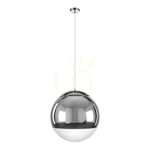 Gino taklampa, 1xE27, Max. 60 W, krommetall/förkromat glas, Ø 50 cm small 0