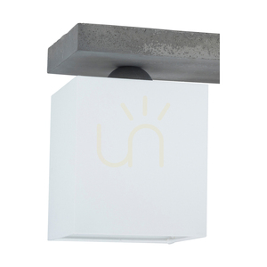 Spot Light GREAT 2241336 taklampa, 3 × E27, grå betong och vita lampskärmar, 55 cm small 1