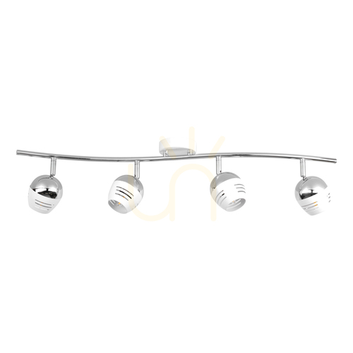 Kontrollera Hypnos taklampa, 4xG9, Max. 28 W, krom/vit metall, 76,5 cm
