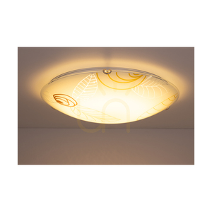 Taklampa Indiana, inklusive 1 st LED-lampa 2700K 30W, kromad metall/vit glasskärm, Ø50 cm small 5