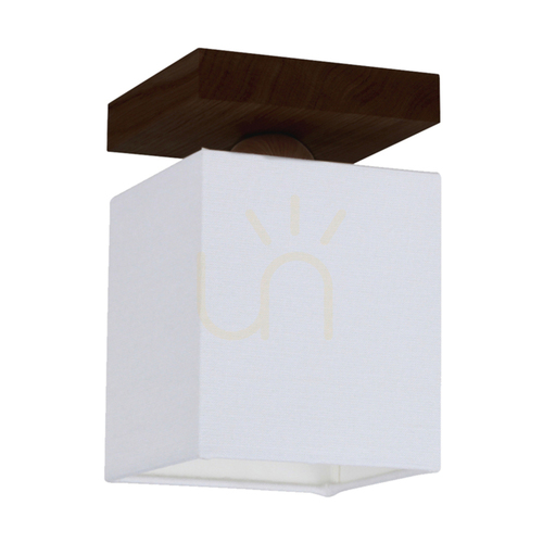 Kontrollera Taklampa Inger, 1xE27, Max. 25 W, bok- och valnötsträ, vit, 13,5 cm lampskärm
