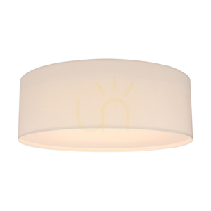Taklampa Josefina, 1xLED, inbyggd 18 W, 2700 K, vit metall/vit lampskärm, Ø38 cm small 1