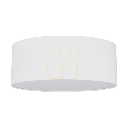 Kontrollera Taklampa Josefina, 1xLED, inbyggd 18 W, 2700 K, vit metall/vit lampskärm, Ø38 cm