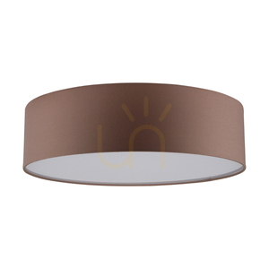 Taklampa Josefina, 3xE27, Max. 25 W, vit metall/brun lampskärm, Ø 38 cm small 0