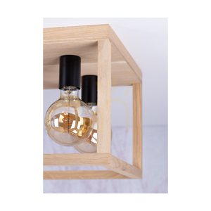 Kago taklampa, 4xE27, Max. 60 W, oljad ek/svart metall, 36 cm small 2