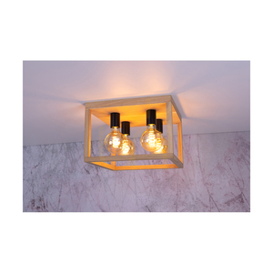 Kago taklampa, 4xE27, Max. 60 W, oljad ek/svart metall, 36 cm small 5