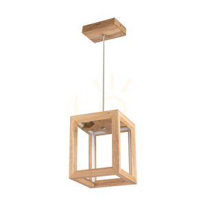 Kago LED-pendellampa, 1xLED, 3000 K, 21 W, oljad ek/genomskinlig PVC-sladd, 22 cm small 0