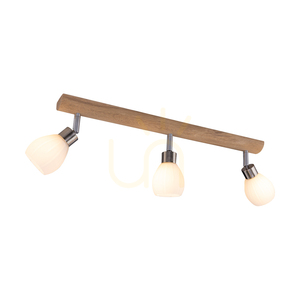 Kira taklampa (inkl.). 3xG9 LED, max. 3 W, oljad ek/satinmetall/vit glasskärm, 55 cm small 1