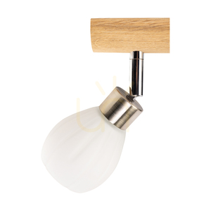 Kira taklampa (inkl.). 3xG9 LED, max. 3 W, oljad ek/satinmetall/vit glasskärm, 55 cm small 2