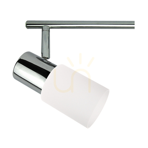 Kira taklampa, 4xE14, Max. 40 W, krommetall/vit glasskärm, 71 cm small 1