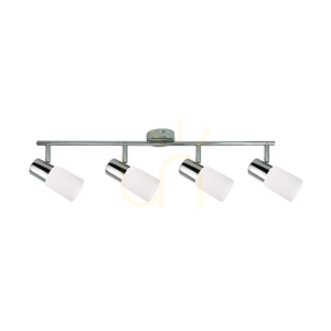 Kira taklampa, 4xE14, Max. 40 W, krommetall/vit glasskärm, 71 cm small 0