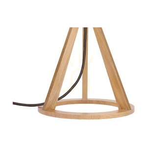 Konan bordslampa 1xE27 Max. 25 W oljad ek/antracit, flätad sladd/antracit lampskärm, Ø 30 cm small 1