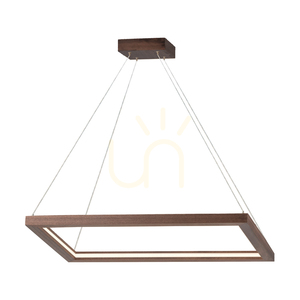 Legno taklampa, 1xLED, 3000 K, 31,5 W, bok- och valnötsträ / genomskinlig PVC-sladd, 84 cm small 1