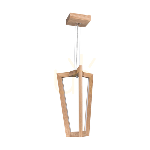 Kontrollera Leif taklampa, 3xLED, 3000K, 20,5 W, oljad ek / genomskinlig PVC-sladd, 53 cm