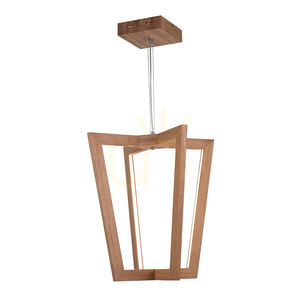 Leif taklampa, 4xLED, 3000 K, 27 W, oljad ek / transparent PVC-sladd, 53 cm small 1