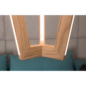 Leif taklampa, 6xLED, 3000K, 43W, oljad ek / genomskinlig PVC-sladd, 53 cm small 2