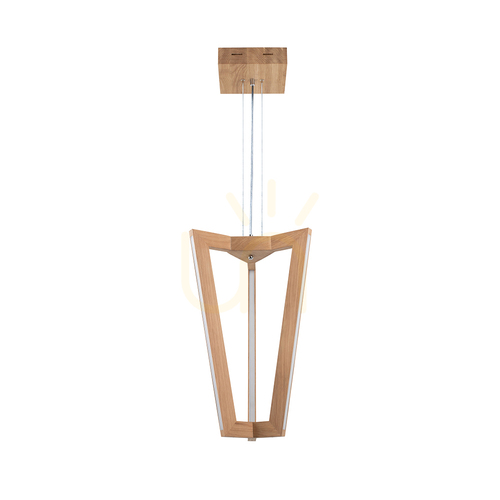 Kontrollera Leif taklampa, 6xLED, 3000K, 43W, oljad ek / genomskinlig PVC-sladd, 53 cm