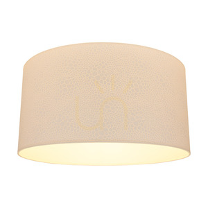 Leila golvlampa, 1xE27, Max. 60 W, kromfärgad metall/genomskinlig PVC-sladd/lampskärm av papper och PVC med krokodilmönster, Ø 50 cm small 3